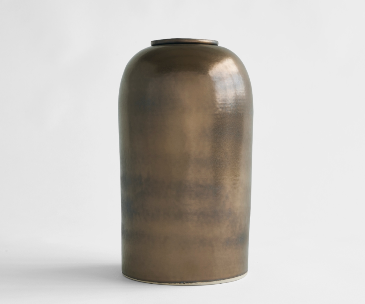 Pelion urne — koperkleurig keramiek 3,7 liter