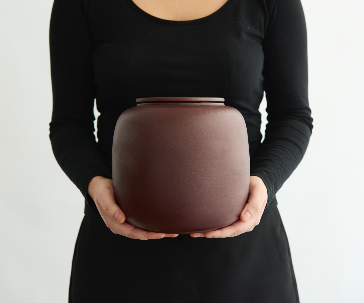 Seres urne — roodbruin engobe 3,8 liter