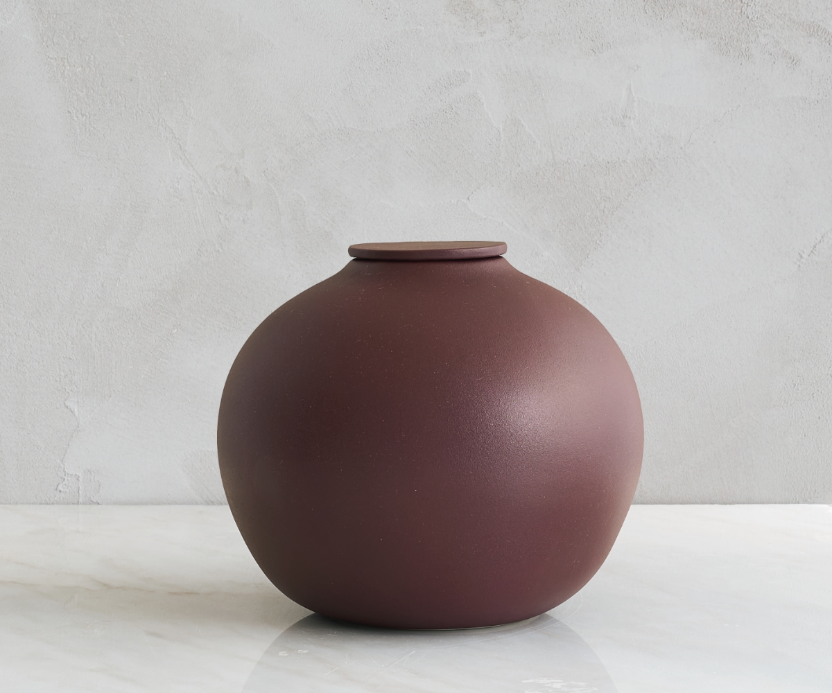 Veda urne — roodbruin engobe 3,6 liter